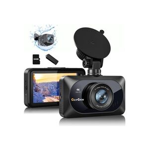 4K Dual‎ Dash Cam Front 4K and Rear 1080P Car Dash Camera for Cars 64GB Card
